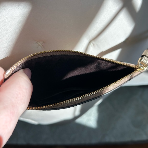 Coach Sparkling Gold Wristlet - Picture 6 of 15